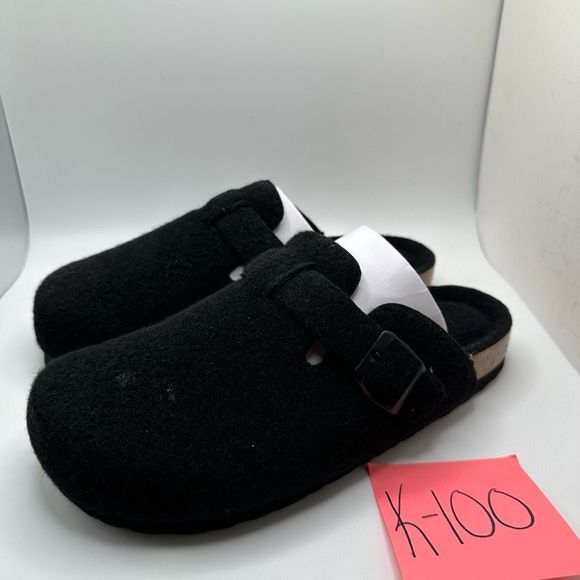 CUSHIONAIRE Women's Cork Footbed Clog 10 BLACK - Picture 3 of 7